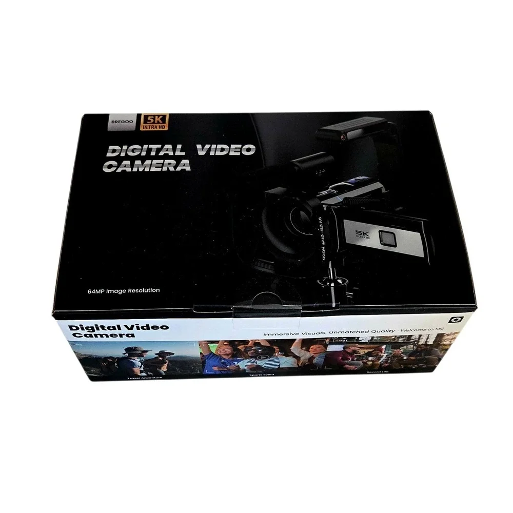 5K‎ Video Camera Camcorder, UHD 64MP Vlogging Camera for YouTube with 3